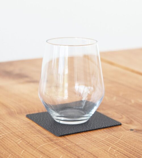 Lind DNA Glasunderlägg Square Hippo Black-Anthracite