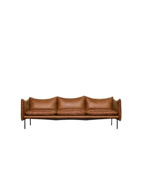Fogia Tiki 3-sits Soffa – Vintage Rangers Läder