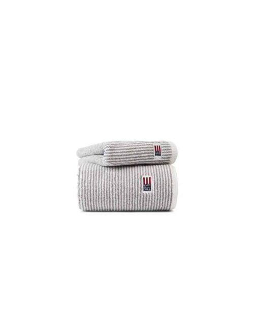 Original towel white/gray striped