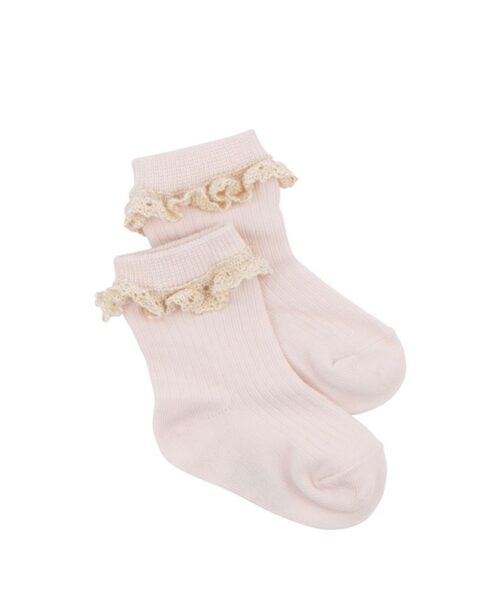 Strumpor med spetskant Lace