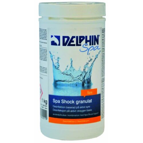 Delphin Spa Shock Granulat Aktivt Syre 1 kg – Desinfektion för spabad