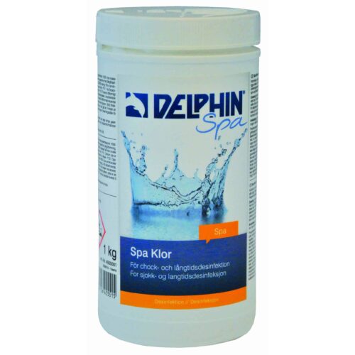Delphin Spa Klor 1kg – Snabblösande Klorgranulat för Spabad