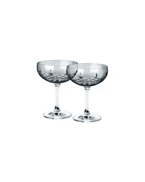 Frederik Bagger Kristallglas Crispy Gatsby Sapphire/blå 2-pack