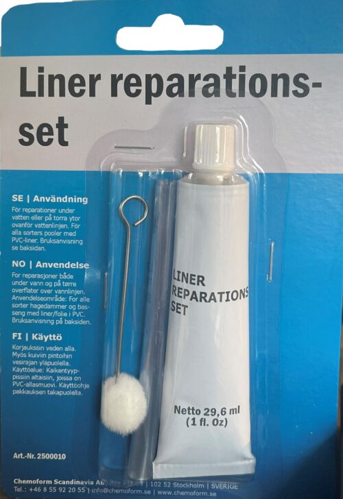 Liner reparationsset inkl lim & folie