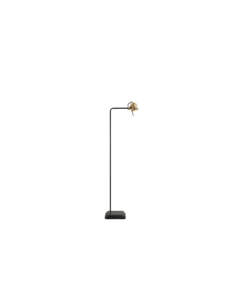 Leipzig Golvlampa Matt Black Antique Brass