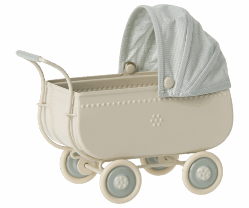 Maileg Barnvagn Micro – Blå