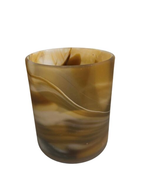 Ljuslykta Alabaster 14,5x18 cm