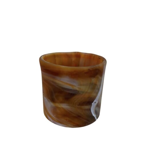 Ljuslykta Alabaster 8x8cm