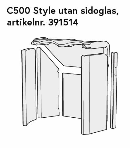Contura Vermiculitesats C500 Style – Originaldel till C510/C520 (utan sidoglas)
