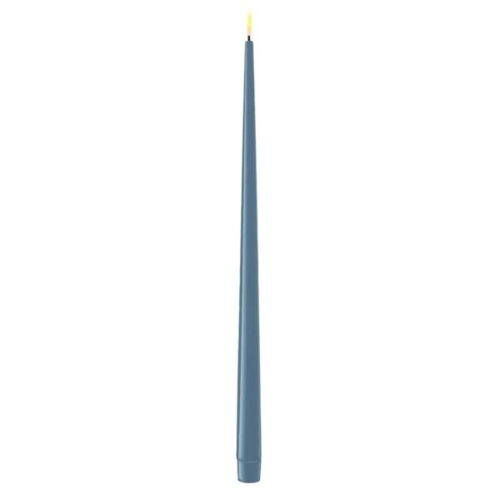 Isblå LED-ljus med lack, 2 st (38 cm)