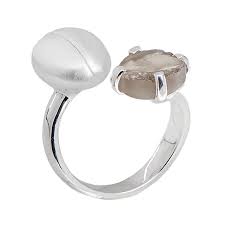 Ring Böna Silver/Smokey