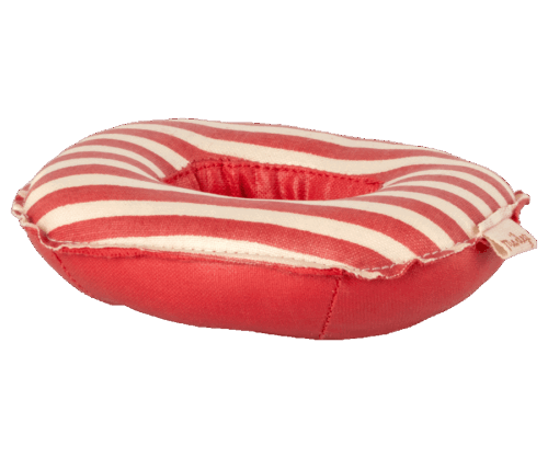 Maileg Gummibåt för lillasyster- och bror mus - Red Stripe