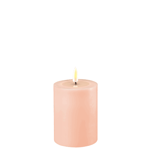 Blockljus LED Rosa Ø 7,5 x 10 cm