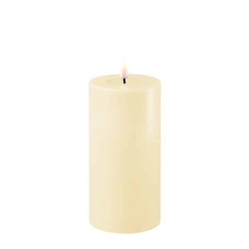 Blockljus LED Creme Ø 7,5 x 12,5 cm