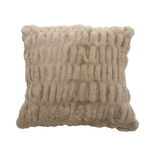 Mogihome Kuddfodral Fluffy Beige 50x50cm