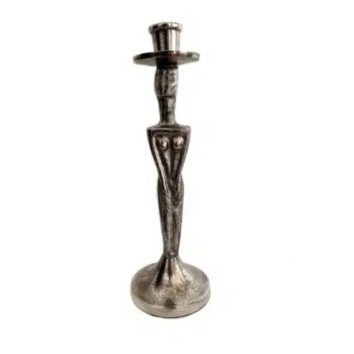 Ljusstake kvinna silver