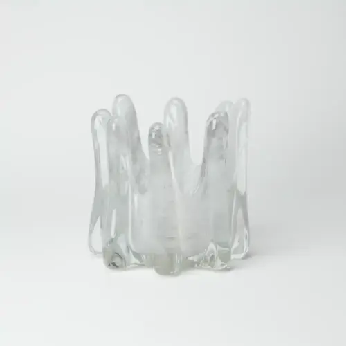 Ljuslykta Helix Ljusgrå 14 cm