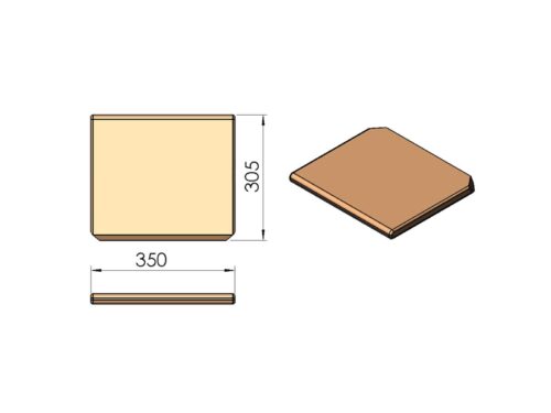 TermaTech Vermiculite rökledarplatte (TT10+TT10G)