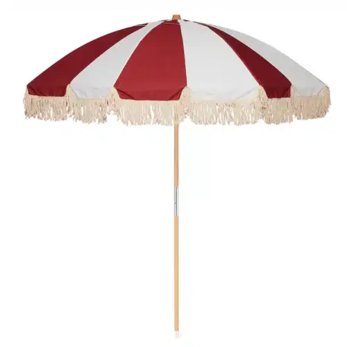 Parasoll Café da Vila striped Burgundy
