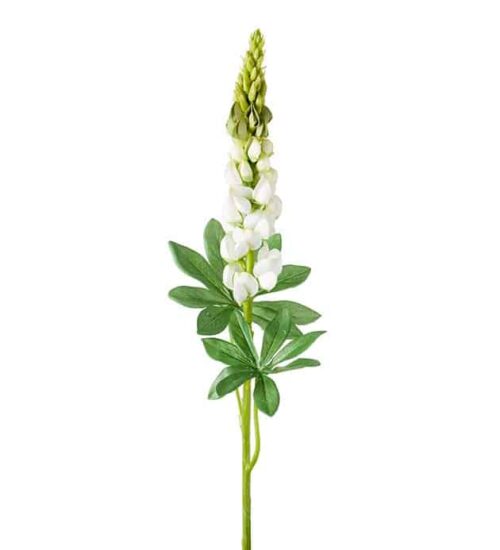 Konstgjord Lupin 80cm vit