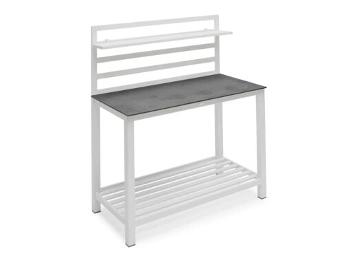 Hillerstorp Arbetsbänk Komplett Vit Aluminium