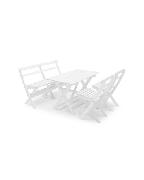 Hillerstorp Torpet set 2st stol/soffa/bord, vit