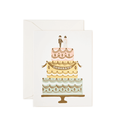Congrats Wedding Cake Kort