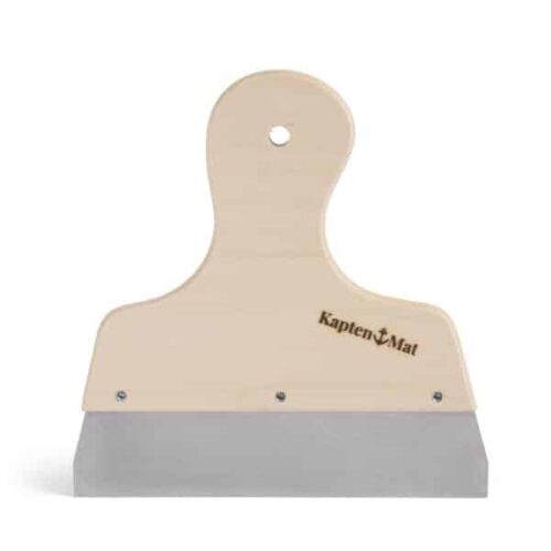 Kapten Mat Kaptenens spackelspadar 2-pack, 15 cm och 20 cm, metall med träskaft, signerade och plastfria för stekhäll