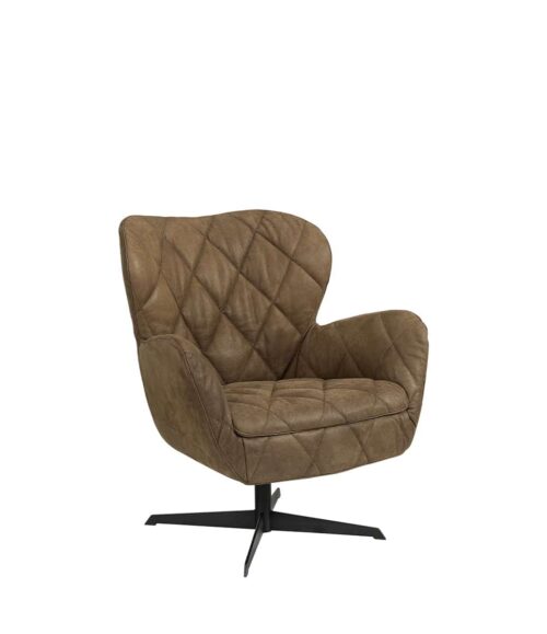 Artwood Jade Skinnfåtölj Nubuck Brown