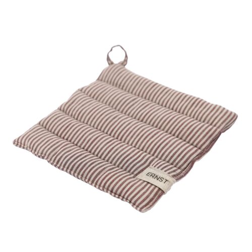 ERNST Grytlapp Randig Röd/Beige