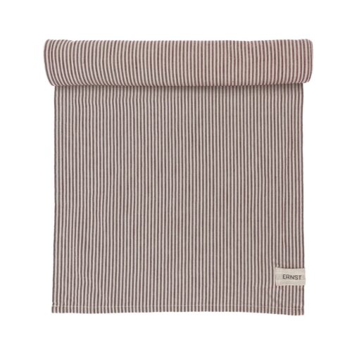 ERNST Löpare 45x150 Randig Röd/Beige