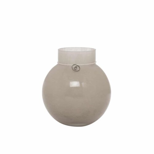 ERNST Glasvas Rund Beige D13 H14