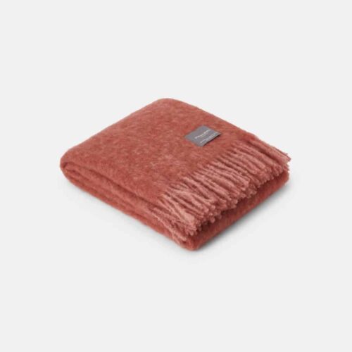 Stackelbergs Mohair Pläd Mellow & Brick Melange