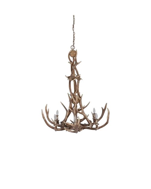 Artwood Taklampa Antler Chandelier natur L