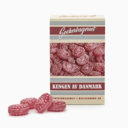 Kungen av Danmark bröstkaramell – hård karamell med klassisk anissmak