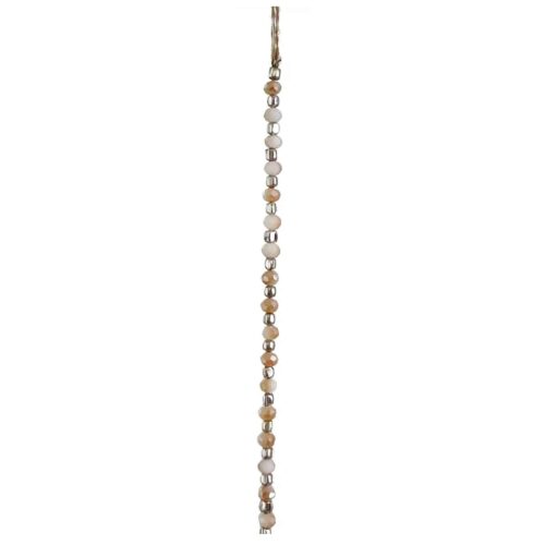Shishi Pärlgirlang vit-beige-silver 1,8m