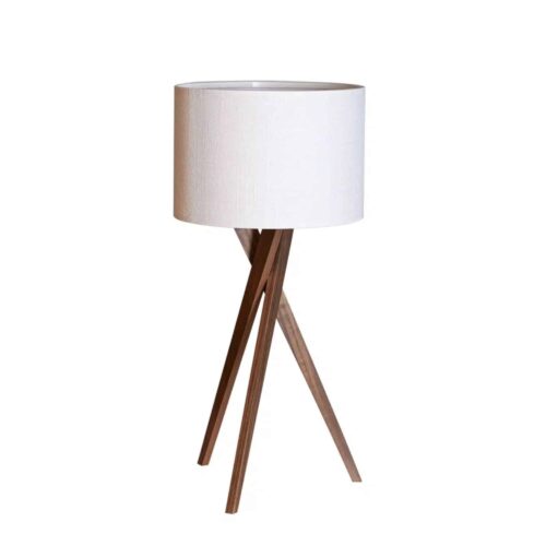 Vega bordslampa H55 cm valnöt/vit