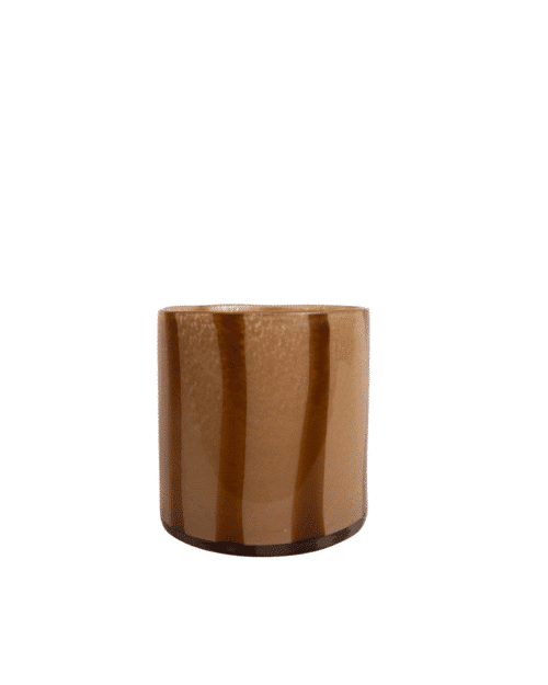 Ljuslykta Calore Curve M Brun/beige