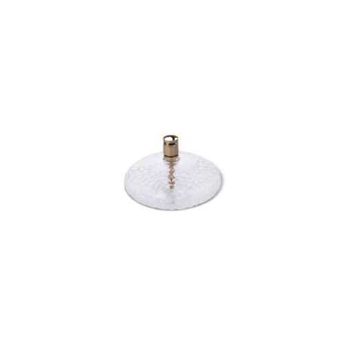 Peri Living Oljelampa Hamrat Glas Rund Platt Mässing Small Ø 10x5cm