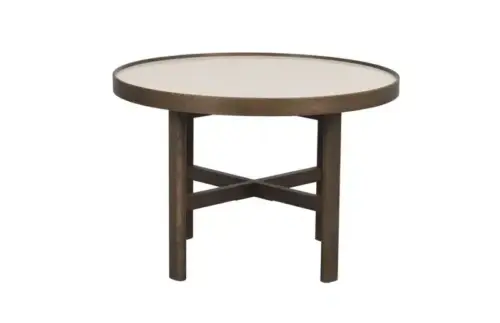 MARSDEN Soffbord, Beige/brun, 60x60 cm