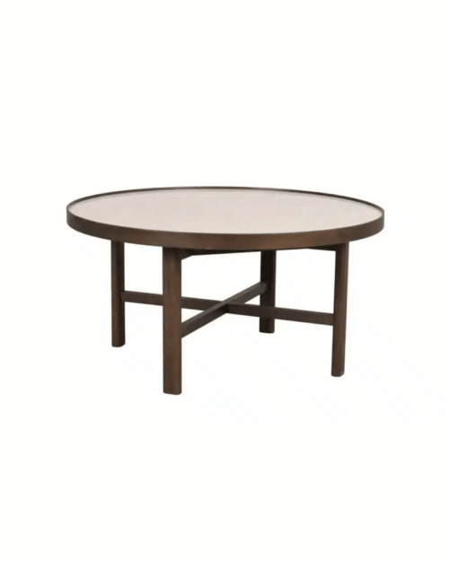 Marsden soffbord 90×90 cm Beige brun