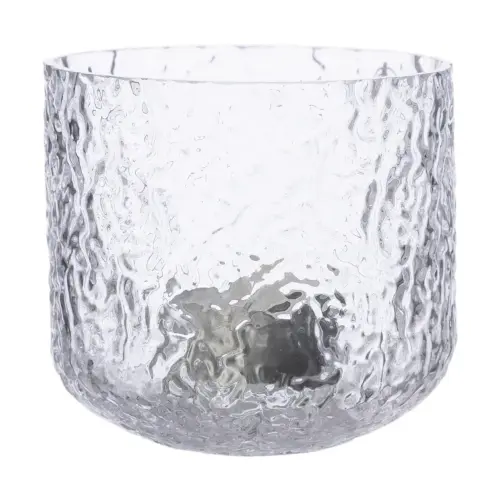 Ernst Ljuslykta mönstrat glas d10 h9 cm