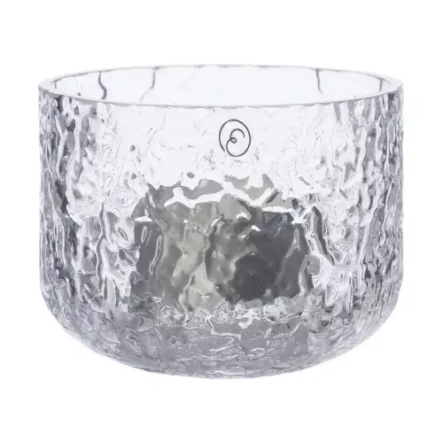 Ernst Ljuslykta mönstrat glas d8 h6 cm