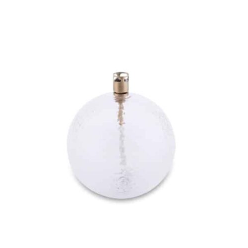 Peri Living Oljelampa hamrat glas rund - mässing Medium 11cm