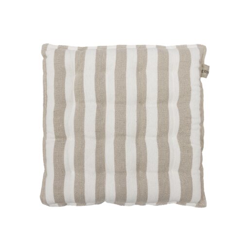 ERNST Sittdyna 40x40 vit/beige rand