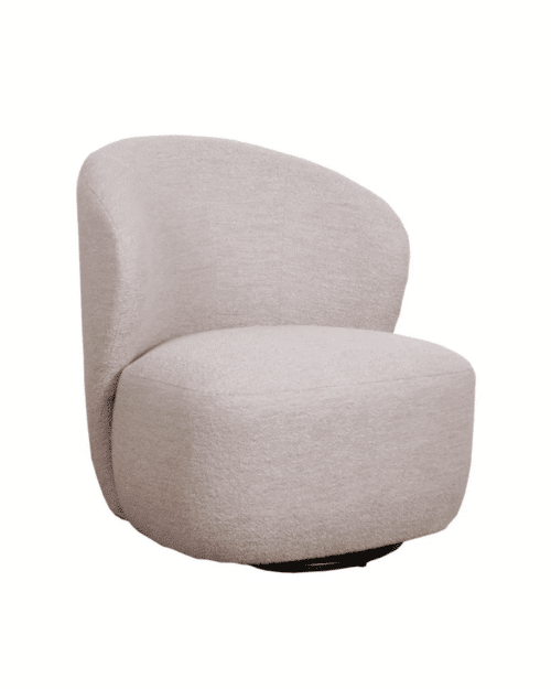 Roselawn fåtölj ljusbeige 01 tyg snurr