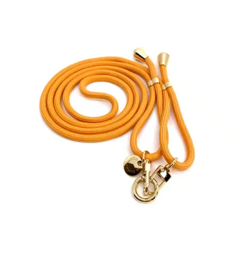 Mobilhalsband Strap Soft Orange Gold
