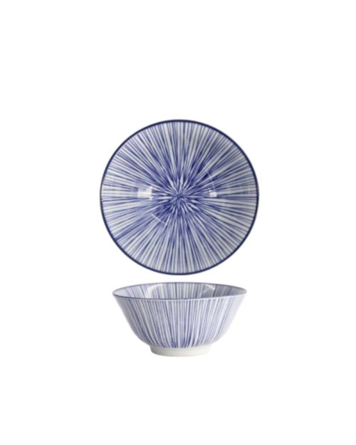 Tokyo Design Studio SkålTayo Nippon Blå randig Ø 15.2 x 6.7 cm 500 ml