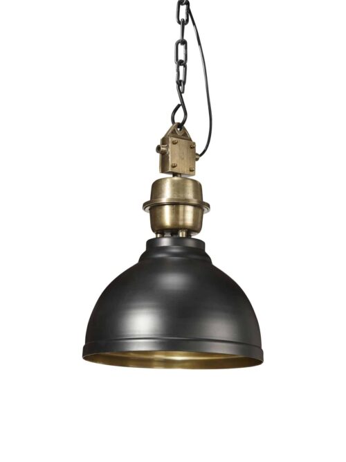 PR Home Taklampa Manchester Svart/mässing 35 cm