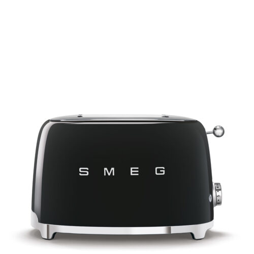 Smeg Brödrost 2 Skivor – Svart Högblank 50’s Style